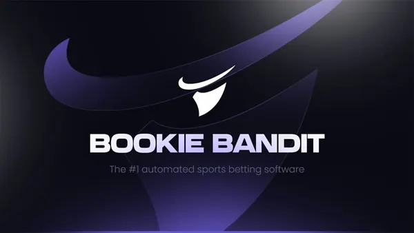 Promotional cover image for Bookie Bandit, an AI sports betting automation bot.